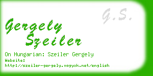 gergely szeiler business card